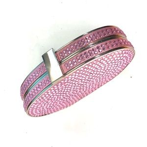 Pink rhinestone purse / clutch